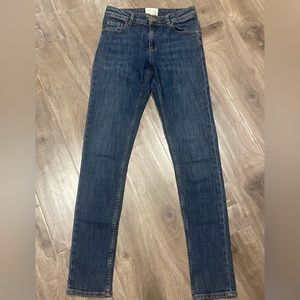 Sezane Mid-Rise Denim Skinny Jeans Sz 25